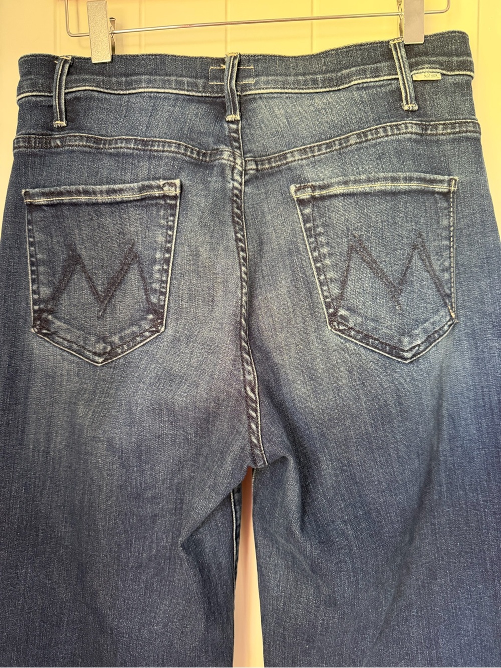 MOTHER Indigo High-Rise Wide Leg Jeans - Picture 10 of 13
